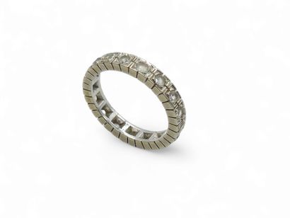 French WORK 
ALLIANCE in 750° white gold...