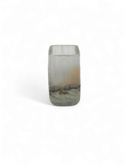 DAUM Nancy 
Miniature vase with baluster...