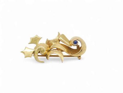 YENDIS Paris 
BROCHE canard en or jaune 750°,...