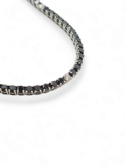 ITALIAN WORK
Tennis bracelet in 750° white...