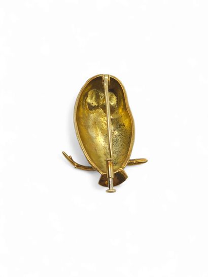 TRAVAIL Français
Broche en or jaune 750°...