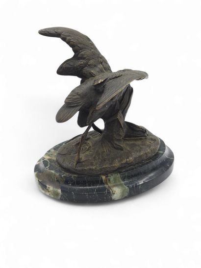 FRENCH WORK XIXth century
Brown patina bronze...