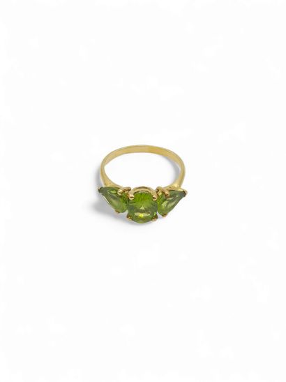MODERN FRENCH WORK 
Ring in yellow gold 750°...