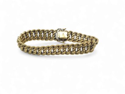 FRENCH WORK 
BRACELET, American knit in 750°...