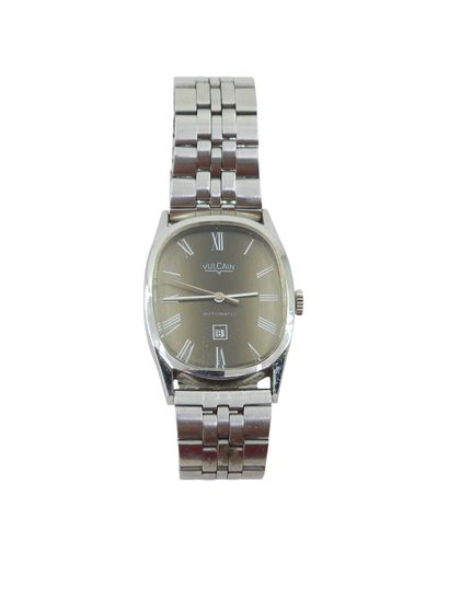 VULCAIN
Metal wristwatch, rectangular case,...