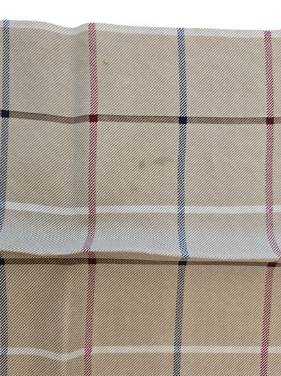 BURBERRY
Checked silk scarf on beige background
Size:...