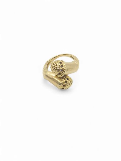 BAGUE en or jaune 750° 
TDD 49 
Poids : 8,71...