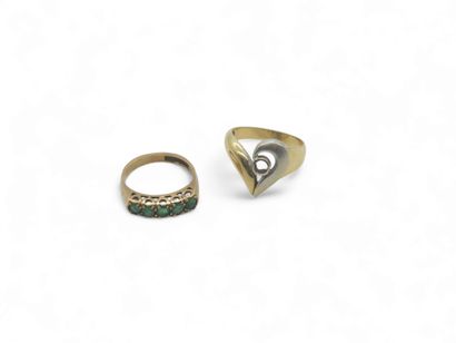 LOT OF 585° GOLD including
Ring set with...