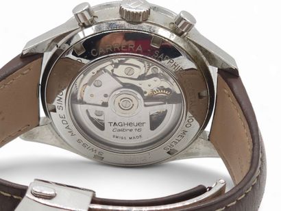 TAG HEUER Carrera 
Steel wristwatch, round...