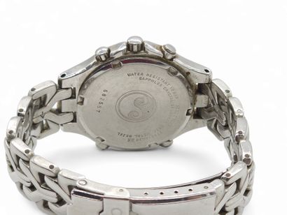 SEIKO SQ 100 Titanium 
Steel wristwatch,...