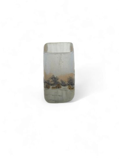 DAUM Nancy 
Miniature vase with baluster...