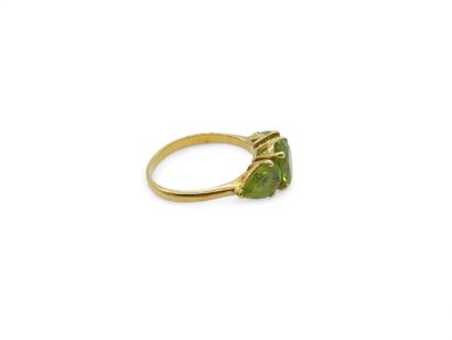 MODERN FRENCH WORK 
Ring in yellow gold 750°...