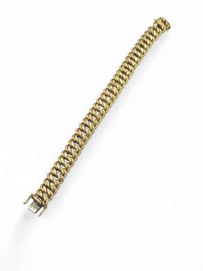 FRENCH WORK 
BRACELET, American knit in 750°...