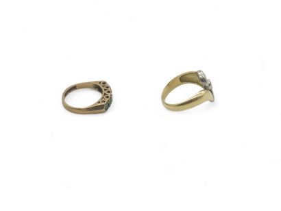 LOT OF 585° GOLD including
Ring set with...