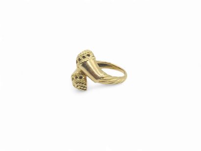 BAGUE en or jaune 750° 
TDD 49 
Poids : 8,71...