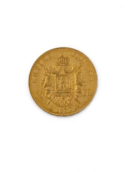 PIECE DE 50 francs or NAPOLEON 1857/A
Weight:...