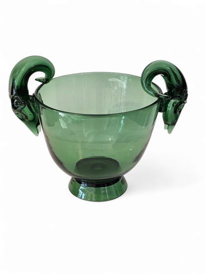 MURANO 20th century 
Large blown glass punch...