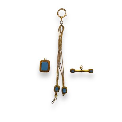 WORK XIXth century 
Part of a chatelaine...