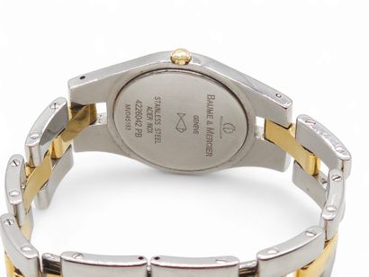 BAUME MERCIER
Linéa model 
Steel and gold-plated...