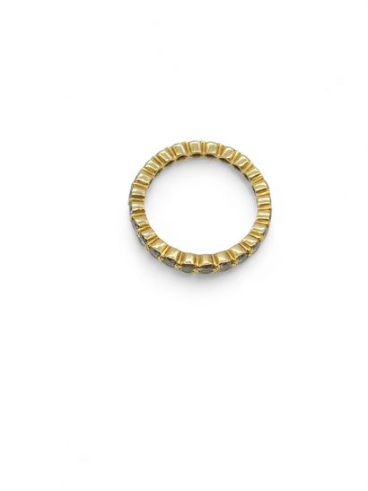 SOLITAIRE RING in platinum set with an old...