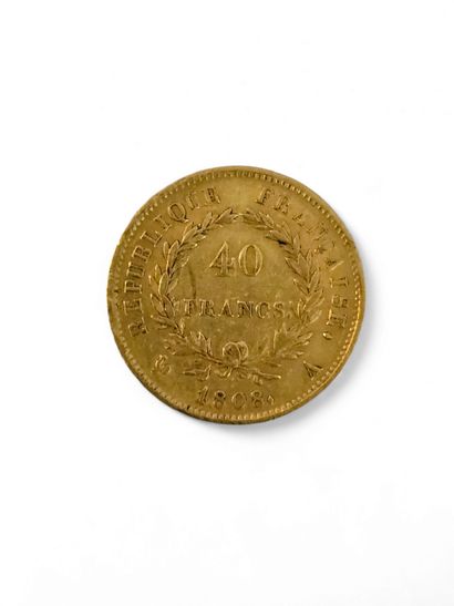 PIECE 40 francs Napoléon or 1808/A
Weight...