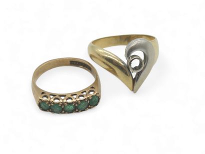 LOT OF 585° GOLD including
Ring set with...