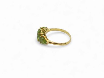 MODERN FRENCH WORK 
Ring in yellow gold 750°...