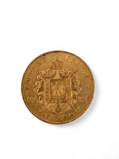 PIECE 100 francs or Napoléon 1869/A
Weight...