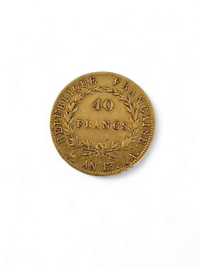 PIECE 40 francs Napoléon An 13/A
Weight 12,8...