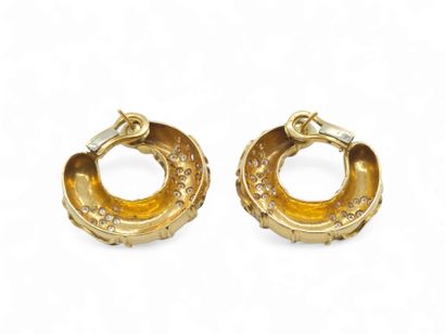 IMPORTANTE paire de boucles d'oreilles en...