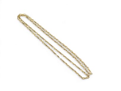 IMPORTANT long necklace in yellow gold 750°,...