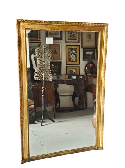 Grand miroir rectangulaire de cheminée en...