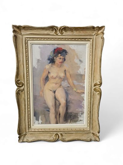 G Honnorat (?)
Femme nue debout
Huile sur...