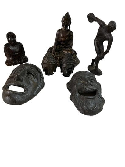 Ensemble de bronze asiatique moderne et de...