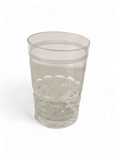 BACCARAT
Ensemble de cinq gobelets en cristal...