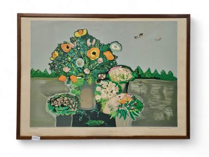 Marcelle STOIANOVICH (XX-XXI)
Fleurs et oiseaux
Lithographie...