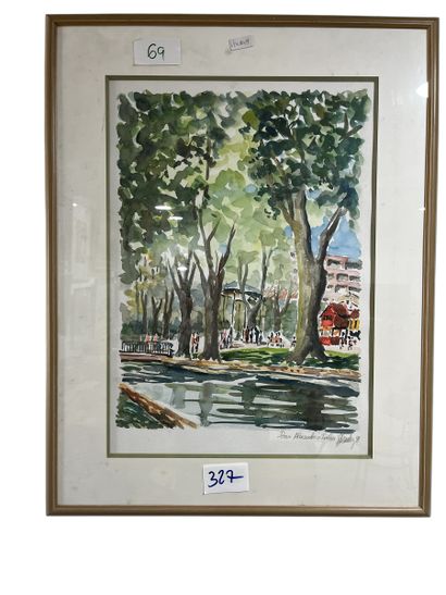 Vue de toulon
aquarelle sur papier encadrées...