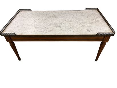 TABLE BASSE rectangulaire en bois naturel...
