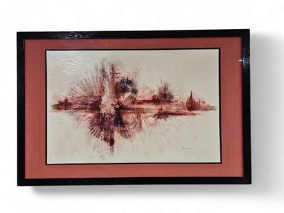 Un calvaire 
Aquarelle sur papier encadrée...