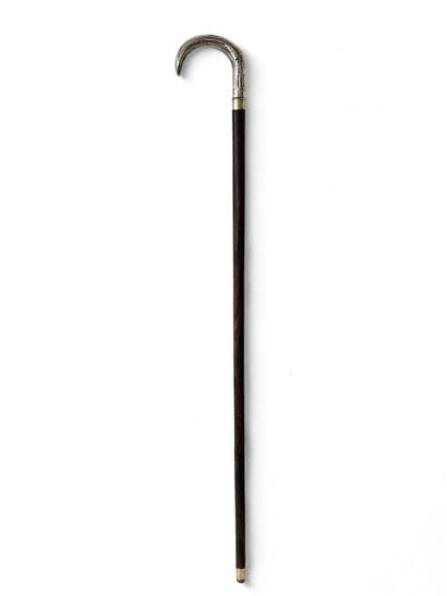 CANNE DE DANDY
Pommeau en argent bas titre,...
