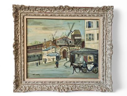 DEL DEVEZ Jean (1909-1983)
La butte MONTMARTE
Huile...