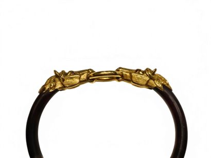 GAY frères
Bracelet à deux têtes de cheval...