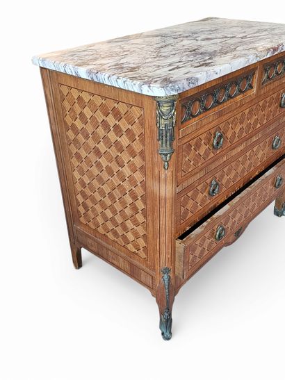 COMMODE de style restauration en bois de...
