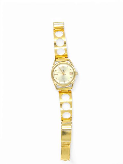 LIP
Montre bracelet de dame doré, cadran...