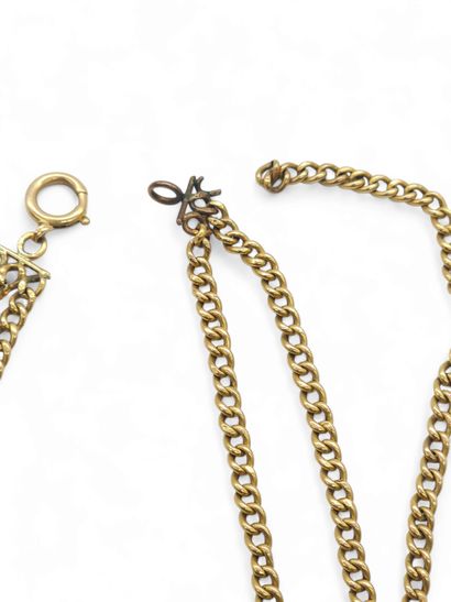 CHAINE TROIS RANGS en or jaune 750°
Poids:...