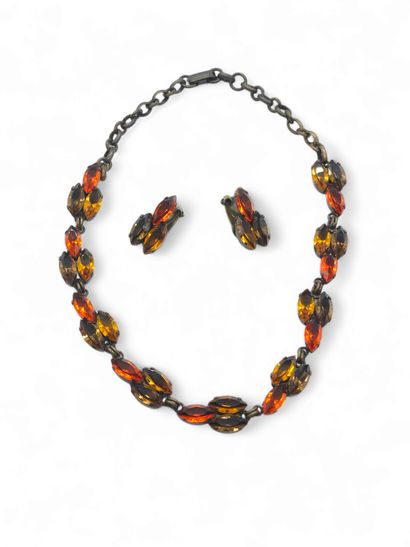 BLIN Jean Louis 
Parure comprenant un collier...