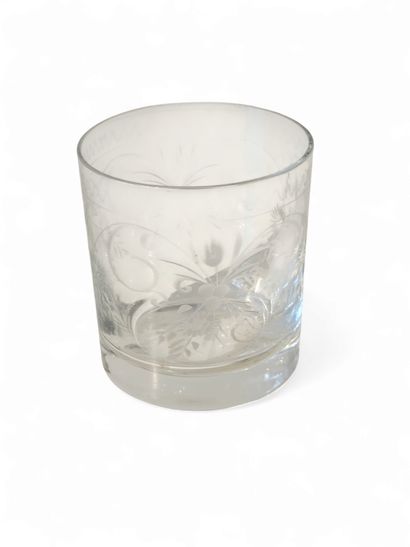 CHARLES X
Verre en cristal à huit pans à...