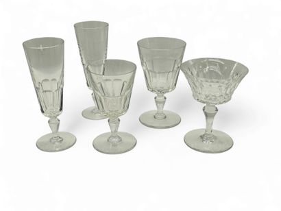 BACCARAT
Ensemble de verres en cristal comprenant...