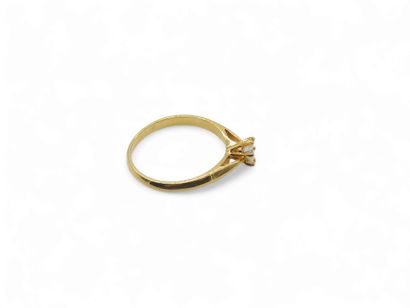 TRAVAIL Français 
BAGUE en or jaune 750°...