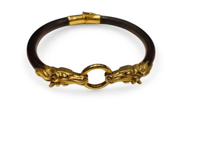 GAY frères
Bracelet à deux têtes de cheval...